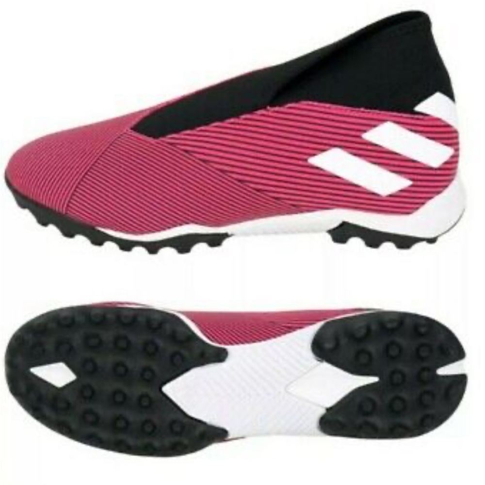 Adidas Men NEMEZIZ 19.3 TF, Turf, Futsal, Pink Soccer Shoes EF0385 - Used